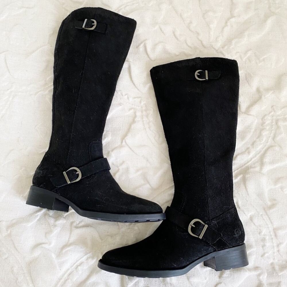 Born Chesire Black Suede Tall
Boots 6.5 New $225